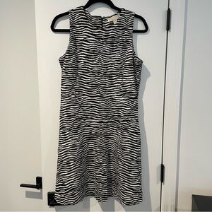 Zebra Print Sleeveless Dress